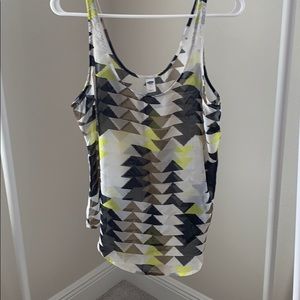 Sheer printed Tank Top